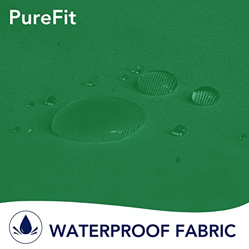 PureFit Outdoor Curtains for Patio Waterproof Weatherproof, UV Resistant Outside Curtains for Gazebo, Front Porch, Pergola, Sun Blocking Privacy Curtain, 120W x 108L inch, 1 Panel, Green