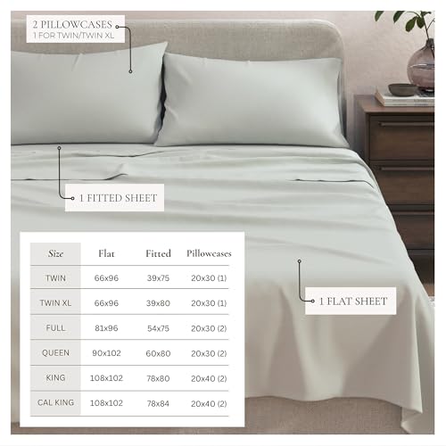 Image of Great Bay Home Cotton Jersey Knit King Sheet Set - Ultra-Soft, Stretchy, Heathered Melange Bed Sheets - Cozy, Soft T-Shirt Sheet & Pillowcase Set (Heathered Aqua)