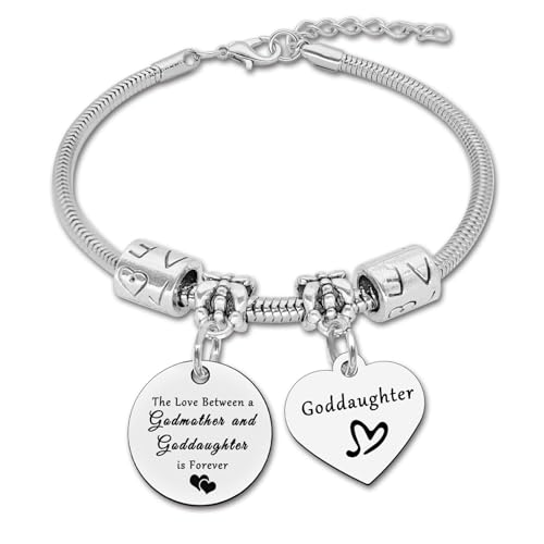 Goddaughter Birthday Gifts Goddaughter Gifts from Godmother Goddaughter Jewelry Birthday Gifts for Goddaughter Inspirational Gifts To My Goddaughter Bracelet Graduation Gift Goddaughter Baptism Gifts