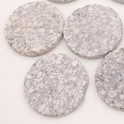 Lote de 5 Piezas de 45 mm de Moneda de Piedra Maifan, Maifanita, Agua alcalina iónica Natural