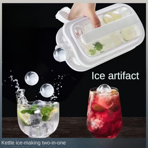 Molde para hielo y cubeta plegable de silicona miniatura 4