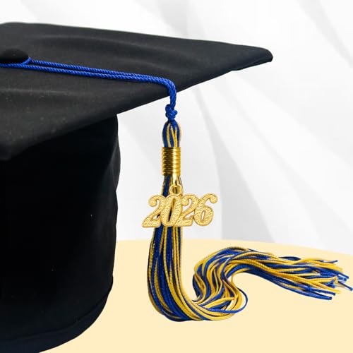 Image of GraduationMall Single&Multiple Color Graduation Tassel with 2026 Year Charm 9 inch