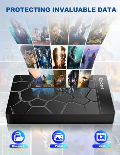 Image of 500 GB External Hard Drives,Portable Hard Drive for Windows,Ultra Slim External HDD Store Compatible with PC, MAC,Laptop,PS4, Xbox one, Xbox 360;Plug and Play Ready
