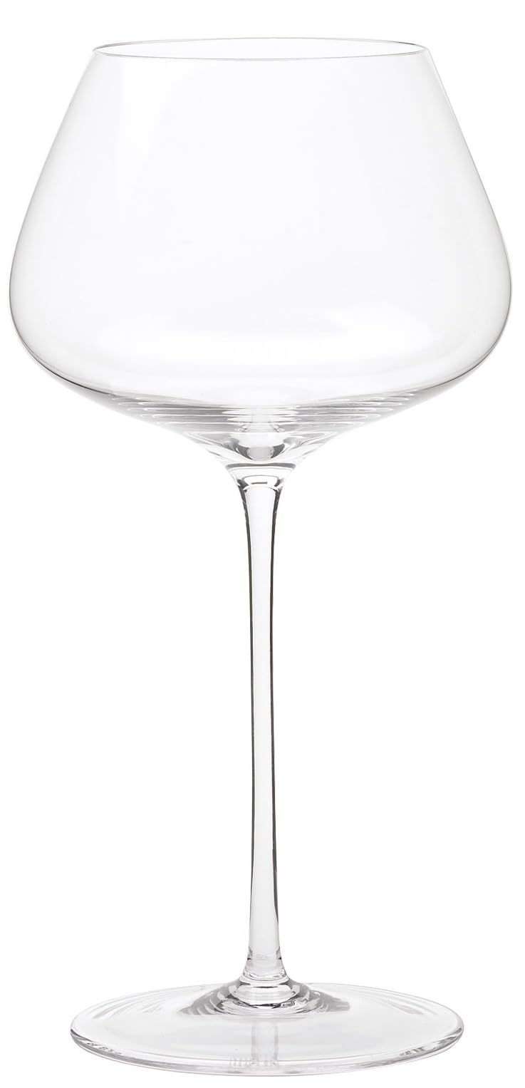 Generico Movia Crystal Calici da Vino Rosso in Cristallo Set da 6 | Altezza 241 mm, Fatti a Mano, Collaborazione Rogaška, Coppa Ampia, Stelo Lungo