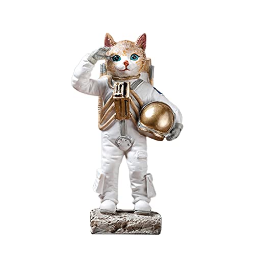 宇宙飛行士 猫型 猫 置物 宇宙雑貨 かわいい 宇宙飛行猫 動物の置物 キャッツ クリスマス おきもの オブジェ おもしろ ノルディック 可愛い雑貨 おもしろグッズ オフィス 宇宙雑貨 部屋 カフェ デスク装飾 おしゃれ ディスプレ 部屋飾り 子供 プレゼ