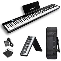 Amazon | 88鍵折りたたみ式ピアノ フルサイズ セミウェイテッド