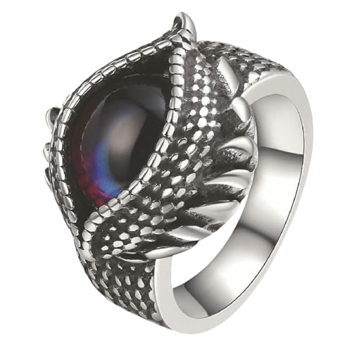 Bague pour hommes en acier titane style vintage, le cadeau prêt à offrir