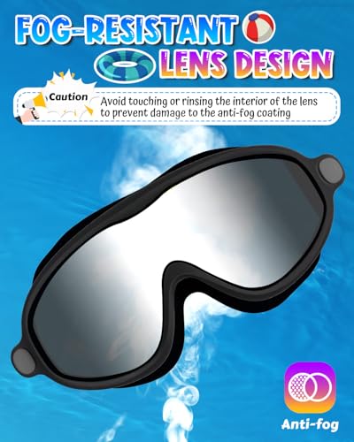 Image of Swim Goggles 2 Pack, Wide View Anti Fog&UV Swimming Goggles for Audlt, No Leak Pool Beach Essentials for Men Women