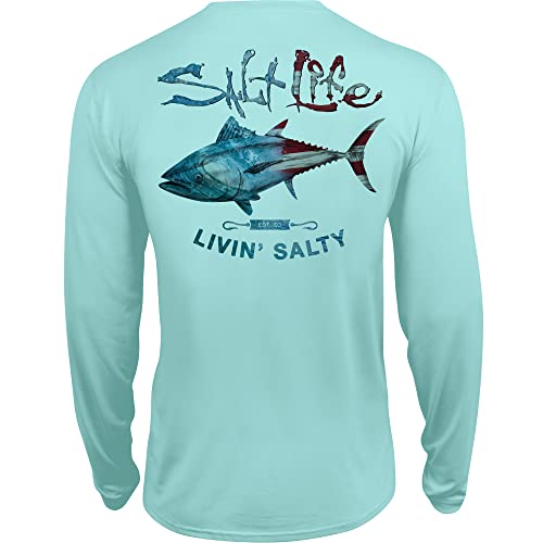 Salt Life Boy's Amerituna Youth Long Sleeve Performance Shirt