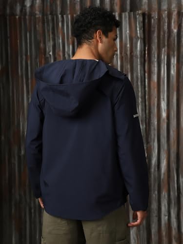 Image of High Star Men Printed Polyster Relaxed Fit Hood Long Sleeve Jackets
