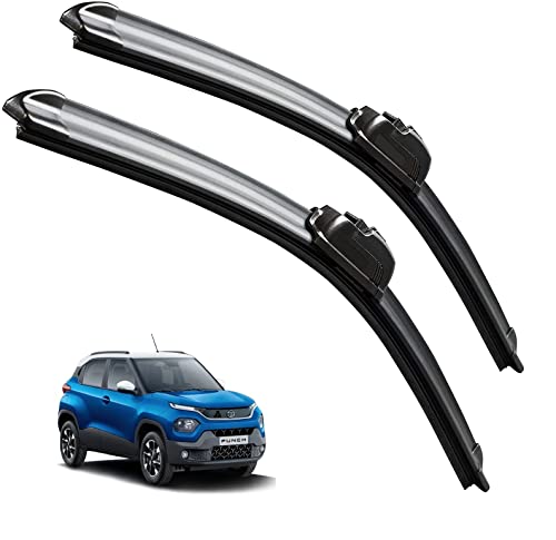 Image of Euro Care Windshield Car Wiper Blades Compatibility with Tata Punch - Set of 2Pc (D-24,P-16)