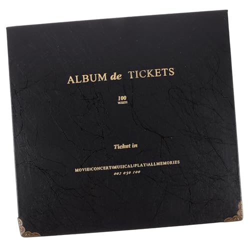 SMASOLO Álbum de Almacenamiento para Billetes y Entradas Organizador Multiusos Resistente y Anti-desgaste para Coleccionistas de Conciertos y Viajes con Funda Protectora para Tarjetas y