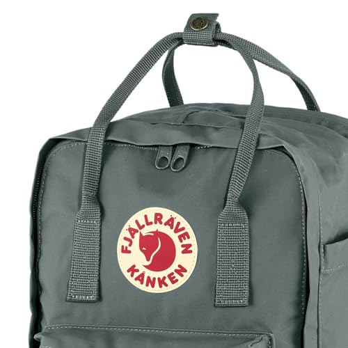 Image of Fjallraven Kanken Laptop 15 Backpack - Padded Laptop Sleeve, Durable Vinylon Fabric - School, Travel, Frost Green