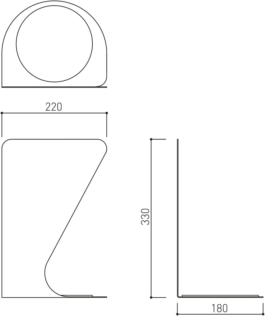 Shinyei Home Create SK-FEB-FG350-2 Fire Extinguisher Box, Stationary and Corner, Black, Body: Depth 8.7 inches (22 cm), Body: Height 7.1 inches (18 cm), Body: Width 13.0 inches (33 cm)