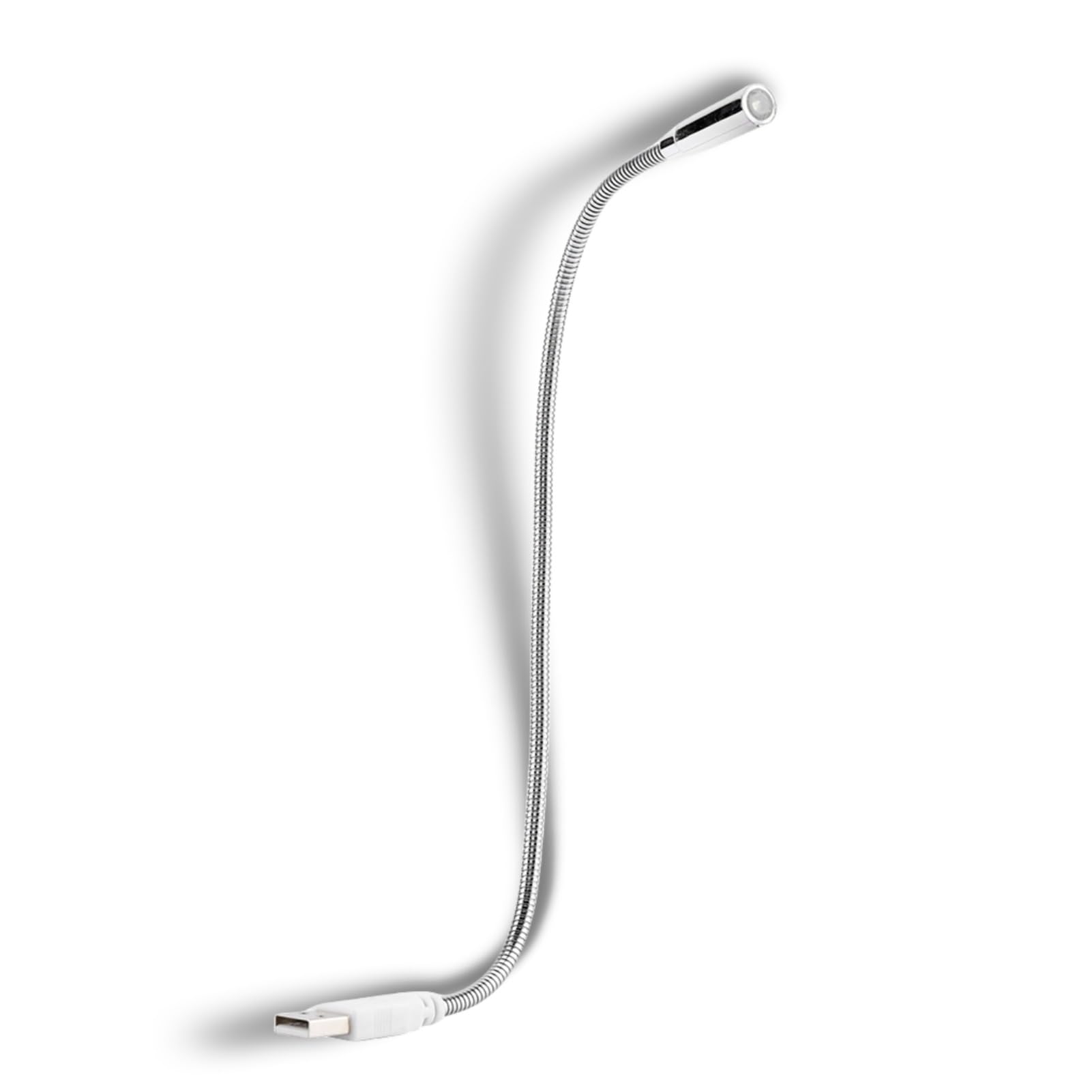 Semme Lampada da lettura USB,Mini Flessibile Lampada Da Notte USB a LED per PC Powerbank,Lampada a Collo di Cigno USB Portatile,Lampade Da Lavoro,Luce Notturna A LED A Luce Singola,Argento