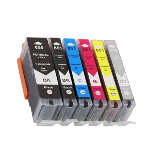 Cartouches d'encre rechargeables PGI-850 CLI-851 pour imprimantes jet d'encre MG7580 IX6700