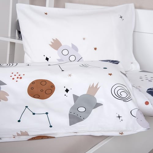 Linge de lit bébé cosmos coton renforcé pour des nuits étoilées - 7