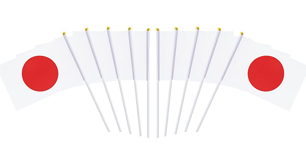 10 pack 44 kinds of Asian European plastic pole hand waving flag (Japan)