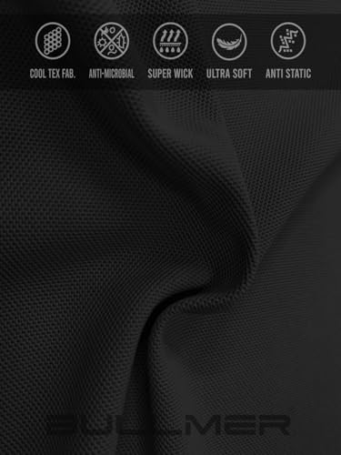 Image of BULLMER Trendy Solid Zipper Collar /Polo Neck Tshirt for Men
