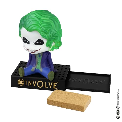 Image of Involve DC The Joker Character Fiber Bobblehead Car Perfume & Keychain | OFFICIAL DC MERCHANDISE from Warner Bros | Car Air Freshener | Car Accessories 2026 | Car Dashboard Idol | Dashboard Figurine