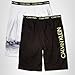 Calvin Klein Kids Boys' Lounge Pajama Shorts 2-Pack, City/Black, X-Large