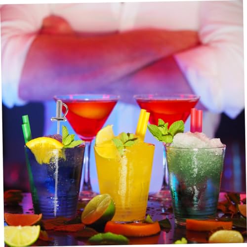 Cure-dents cocktail en acier inoxydable réutilisables pour apéritif chic