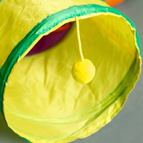Tunnel pour chat pliable pour libérer de l'espace tout en amusant vos animaux