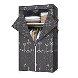 【Ausgewählte Materialien】Dieser kompakte Lagerschrank ist mit starken und haltbaren Stahlstangen,ausgewählten Vliesstoffbezügen, wasserdichten Schichten und PP-Kunststoffverbindern ausgestattet, mit denen Kleidung und Accessoires gut organisiert werden können.