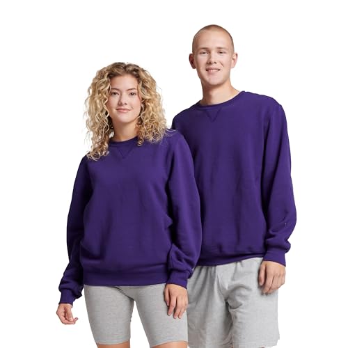 Russell Athletic Men's Dri-Power Fleece Crew, Purple, XX-Large