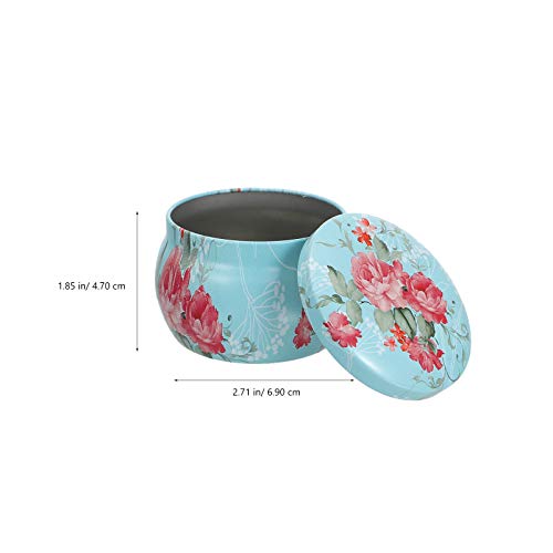 UPKOCH 6Pcs Rodada Sobremesa Dos Doces Do Casamento Caixas De Doces Folha de Flandres Recipiente Vaz