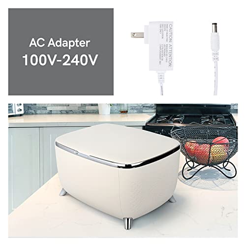 Living Enrichment Mini Fridge 6 Liters, Skincare Fridge, Low Noise And Lightweight Cosmetic Fridge, Small Refrigerator For Beauty Products Cosmetics Beverage Bedroom Home Office Stone White #TOP5