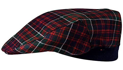 Casquette plate élastique confortable au motif tartan MacDonald Clanranald