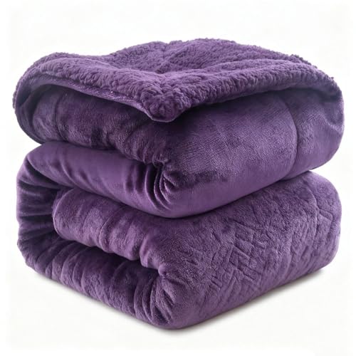 HNGKGJBL Gewichtsdecke aus Sherpa-Fleece für...