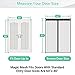 NGreen Reinforced Magnetic Screen Door - Heavy Duty Mesh Curtain and Full Frame Hook and Loop, Toddler and Dog Friendly, No Tools Required (Single Door, 62