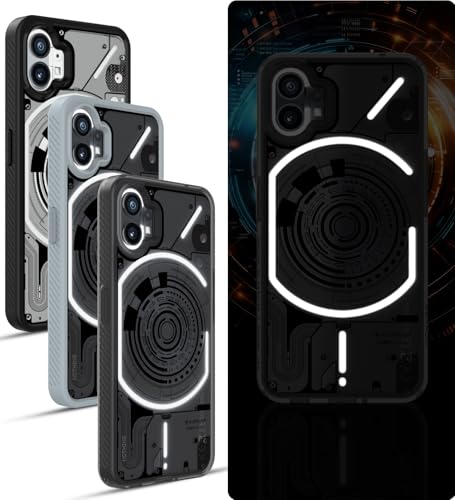 Image of KAPAVER Cyber-i Edition Back Cover Case for Nothing Phone 1 - Smoke Black [CyBer-01] (Polycarbonate + TPU)