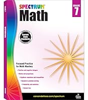 Algopix Similar Product 19 - Spectrum 7th Grade Math Workbooks Ages