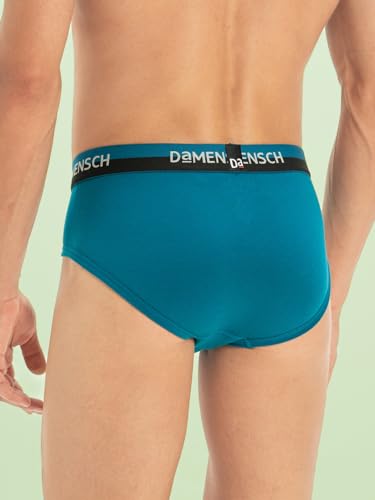 Image of DaMENSCH Fresh Mint Solid Underwear for Men, Breathable Innerwear, Cotton Briefs, Anti-Rash Waistband, Moisture Wicking Briefs, Mid-Rise, Peppermint Finished