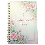 KNDSDRY Spanish Christian Notebooks - Floral Hardcover Bible Verse Journal with 52 Structured Weekly Pages for Prayer, Inspiration, and Devotion
