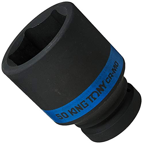Douille à chocs 1" longue 50 mm KING TONY 843550M douille métrique impact pour mécanique