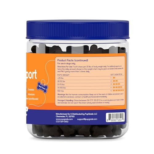 PupGrade Joint Support for Dogs, Beef Flavor - 60 Soft Chews - Image 3