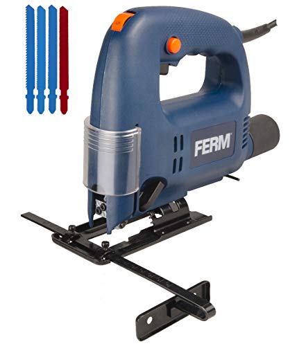 FERM Stichsäge - 570W - 4 Pendelpositionen - Variable Geschwindigkeit - 45 Grad Einstellbar - Mit vier Sägeblätter und… – Bild 3