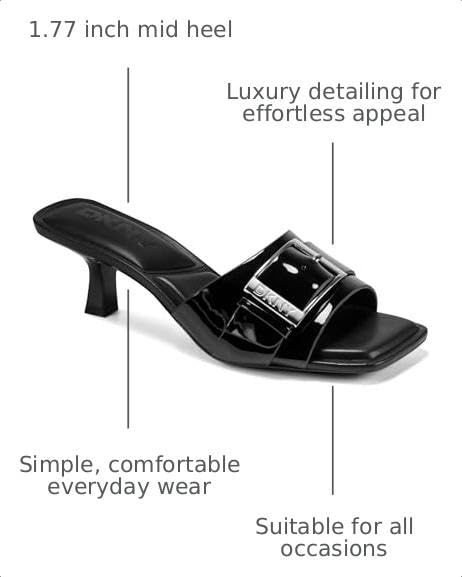 Image of DKNY Women's Jazara Sandal Mule with Belt Detail | Casual Sandals