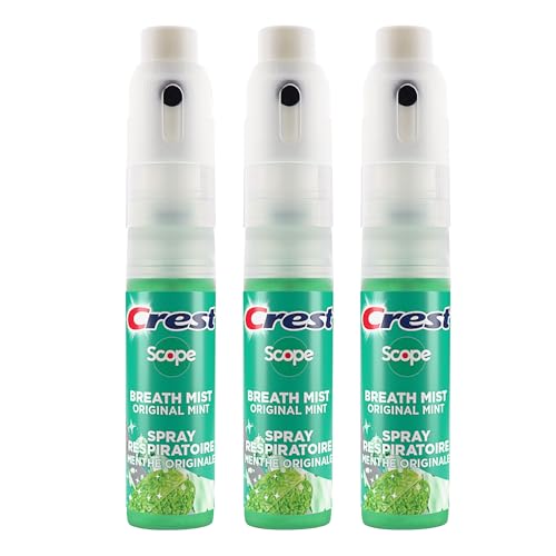 image for Crest Scope | One 3-Pack of Mint Breath Mist Sprays (3 Total Sprays) -