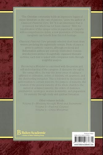 Becoming a Minister (Classical Pastoral Care Series, Vol. 1) - Image 2