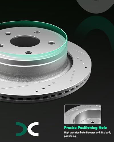 Image of SCITOO Rear Brake Kits Slotted Brakes Rotor Brakes Pads:53006;D967
