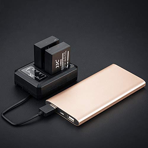 JJC Cargador USB Dual para Fujifilm X-E5, X-Half (X-HF1) X100VI X100V X100F X-PRO3 X-PRO2 X-PRO1 X-S10 X-E4 X-H1 X-T3 X-T2 X-T1 X-T50 X-T30 III X-T30II X-T30 X-A5 Batería para Fuji NP-W126/NP-W126s - imagen 8