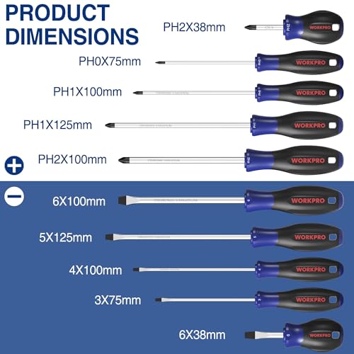 WORKPRO 10-Piece Magnetic Screwdriver Set