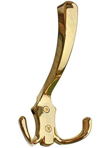 KeyMet GmbH Garderobenhaken Kleiderhaken Haken Wandhaken 140 Messing Poliert