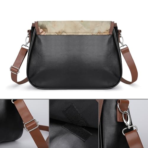 Sacoche en cuir imperméable hippocampe chic pour femmes