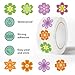 500PCS Flower Stickers 10 Styles Sticker Rolls Spring Summer Aesthetic Stickers Flower Party Favors Waterproof Vinyl Stickers(500 Per Roll)